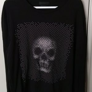 Alexander McQueen Longsleeve Skull Print Tee